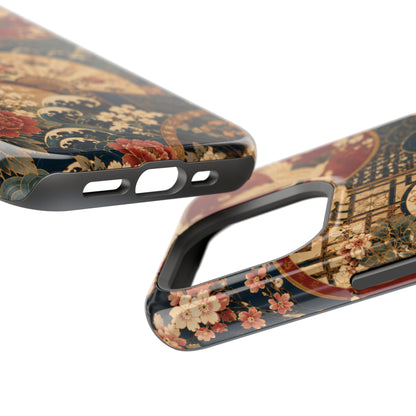 East Asian Floral iPhone Case | Magnetic Impact-Resistant Cases
