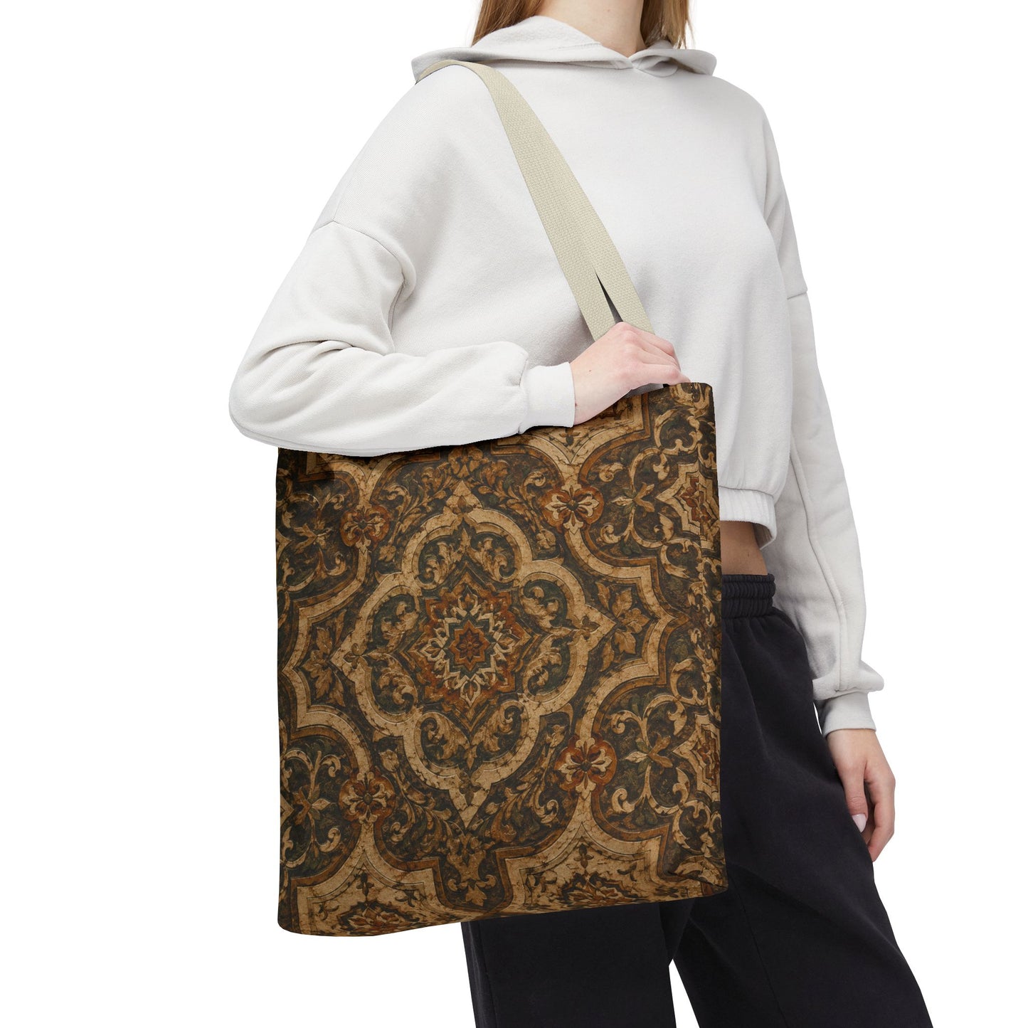 Moroccan Mandala Full Art Tote Bag