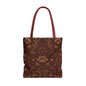 William Morris Floral Damask Maroon Full Art Tote Bag
