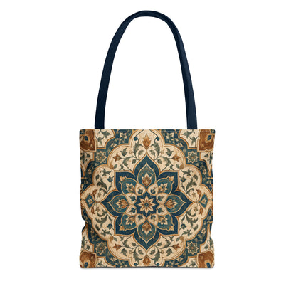 Full Art Elaborate Moroccan Canvas Tote Bag