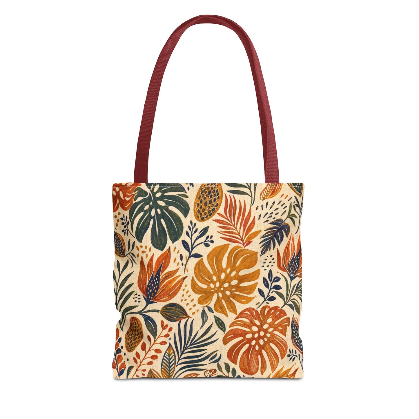 African Tribal Botanical Palm Full Art Tote Bag