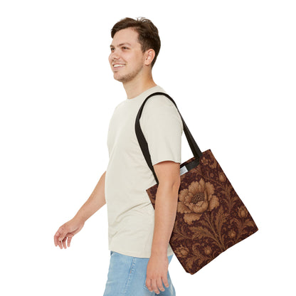 William Morris Floral Damask Rose Full Art Tote Bag