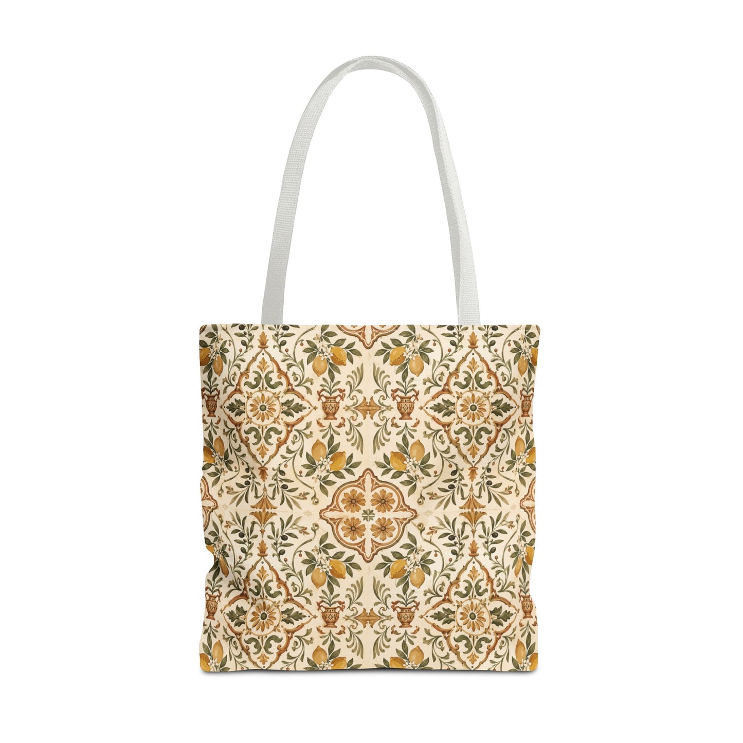 Mediterranean Moroccan Lemon Ornate Tote Bag