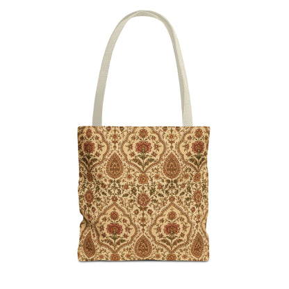 Full Art Moroccan Rose Traditional Canvas Tote Bag