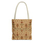 Full Art Moroccan Rose Traditional Canvas Tote Bag