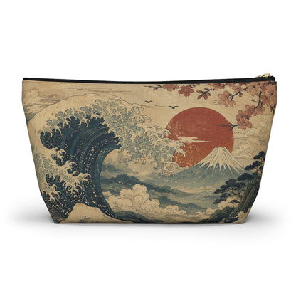 Vintage Japanese Wave Make Up Accessory Bag