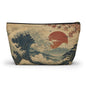 Vintage Japanese Wave Make Up Accessory Bag