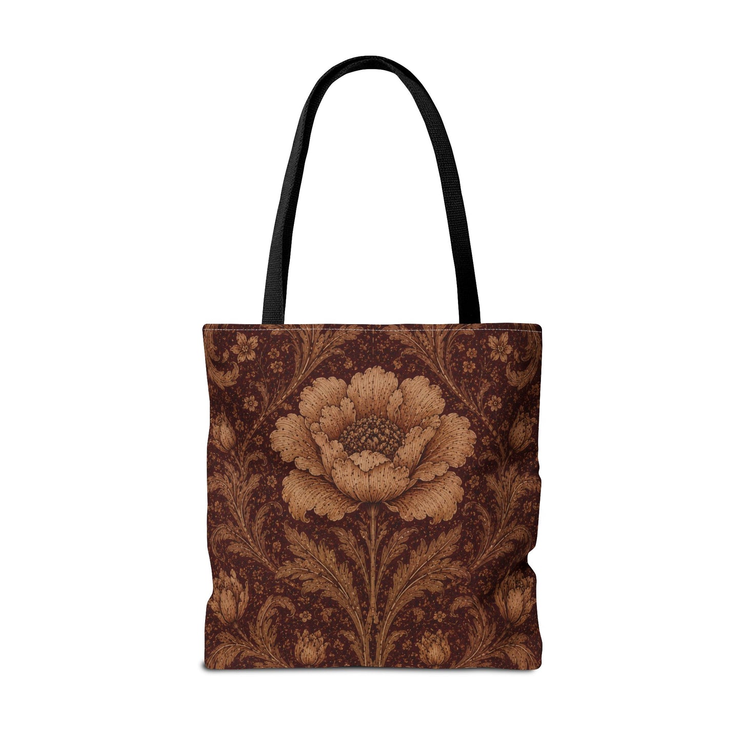 William Morris Floral Damask Rose Full Art Tote Bag