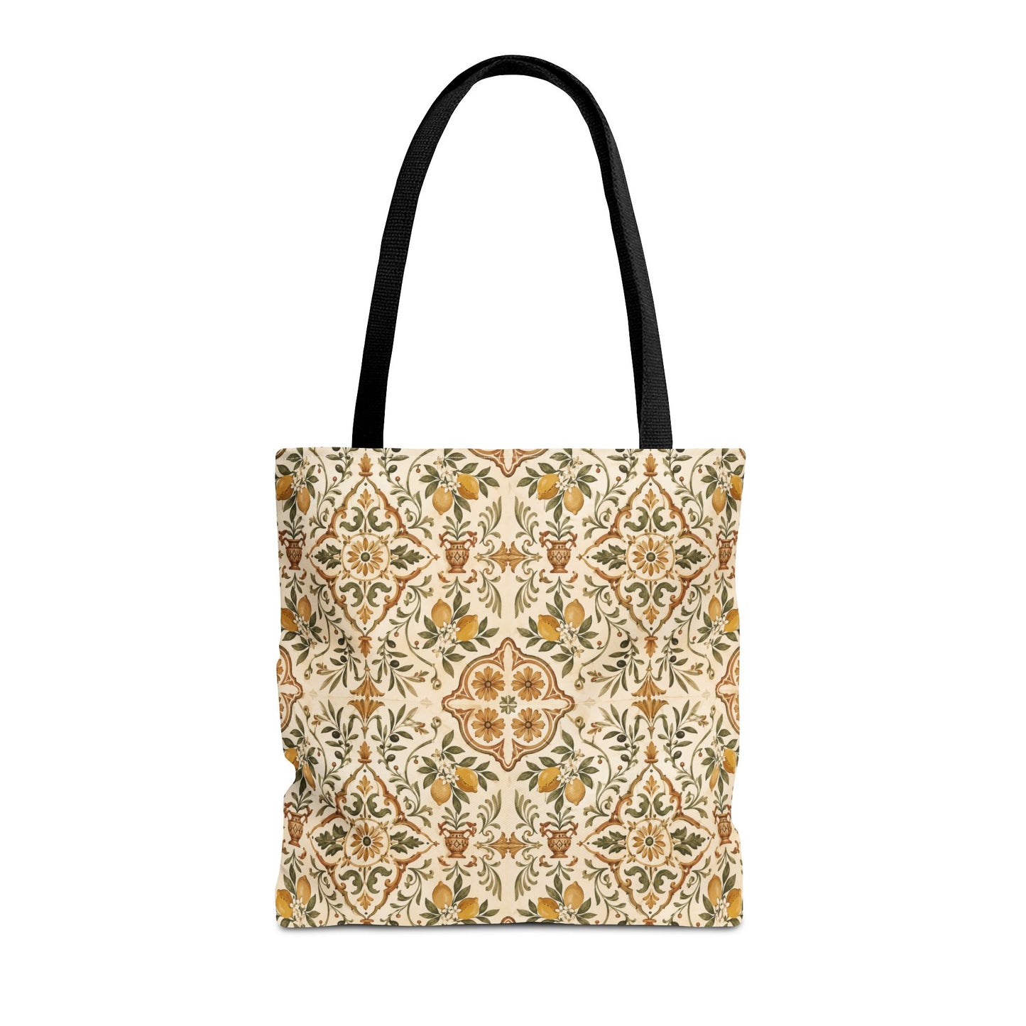 Mediterranean Moroccan Lemon Ornate Tote Bag