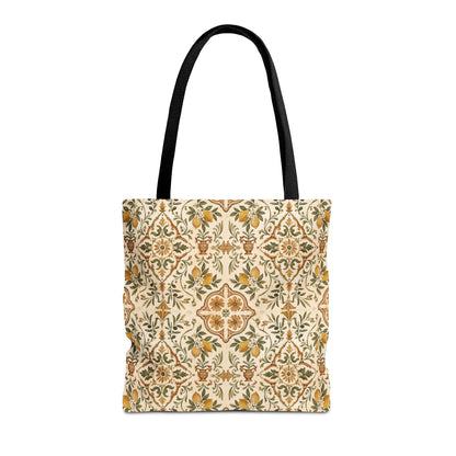 Mediterranean Moroccan Lemon Ornate Tote Bag
