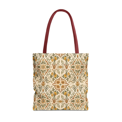 Mediterranean Moroccan Lemon Ornate Tote Bag