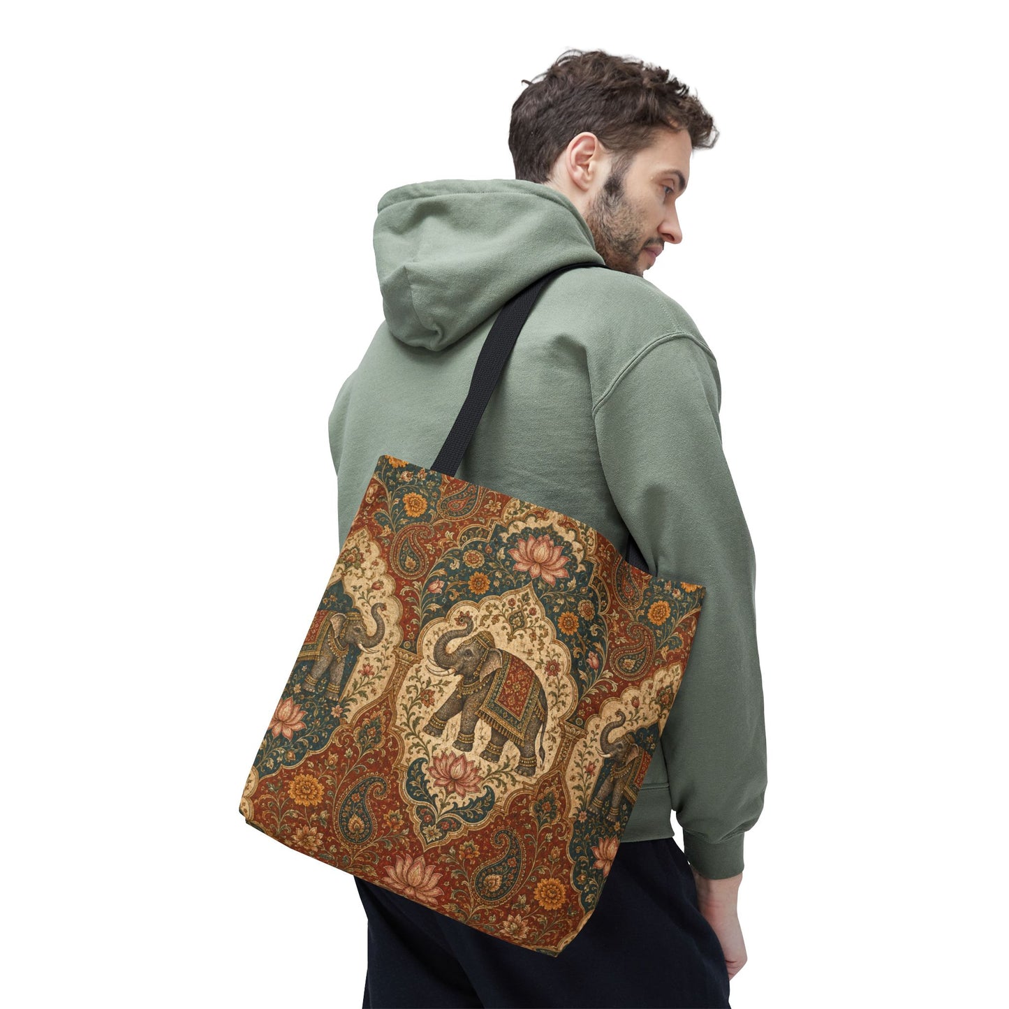 Indian Vintage Tapestry Full Art Tote Bag