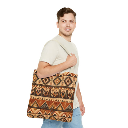 African Tribal Traditional Pattern Full Art Tote Bag