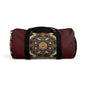 East Asian Mandala Maroon Red Duffel Gym Bag