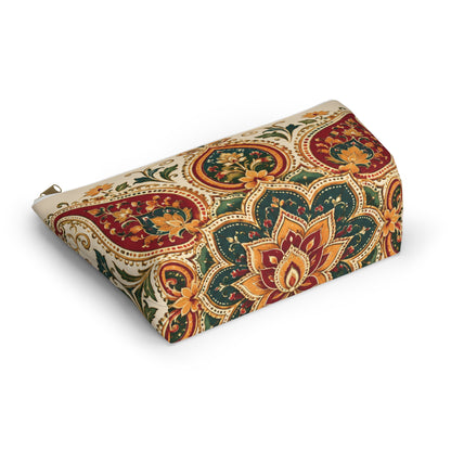 Indian Vintage Floral Mandala Makeup Pouch