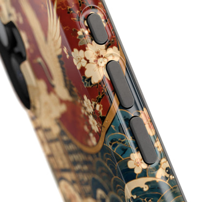 East Asian Floral iPhone Case | Magnetic Impact-Resistant Cases
