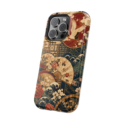 East Asian Floral iPhone Case | Magnetic Impact-Resistant Cases
