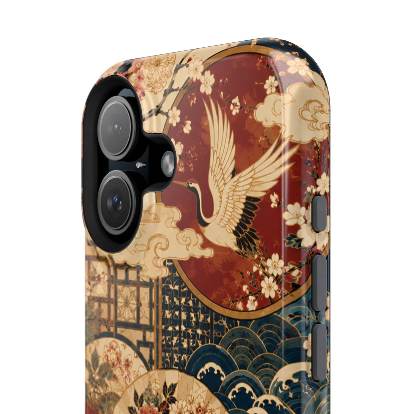 East Asian Floral iPhone Case | Magnetic Impact-Resistant Cases