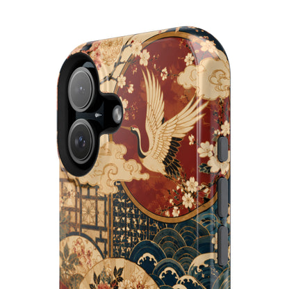 East Asian Floral iPhone Case | Magnetic Impact-Resistant Cases