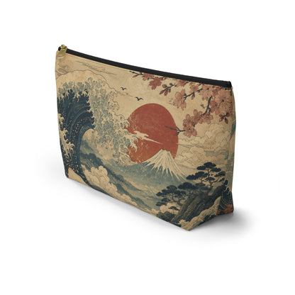 Vintage Japanese Wave Make Up Accessory Bag