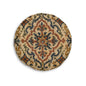 Moroccan Ornate Traditional Round Tufted Floor Pillow
