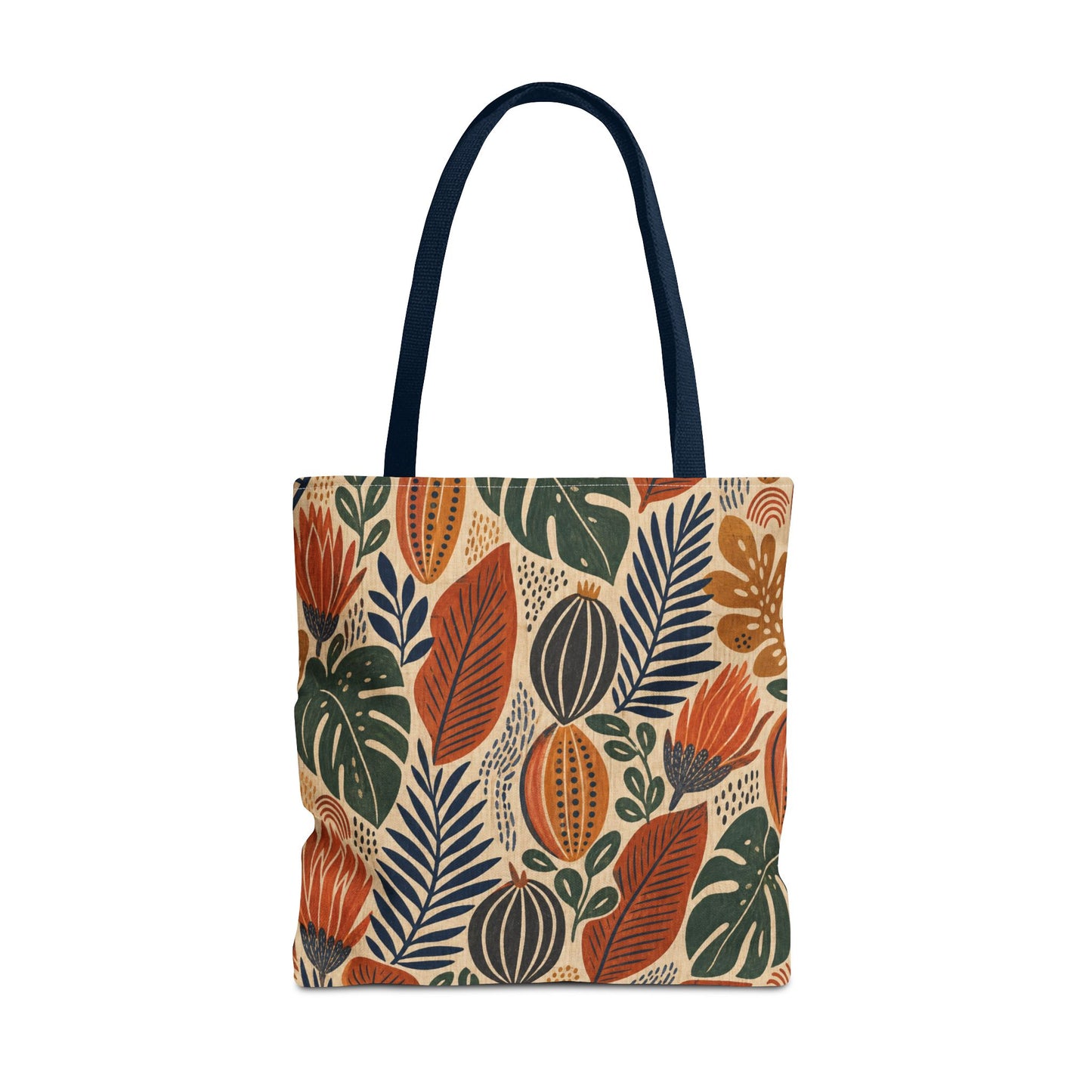 African Tribal Botanical Cacti Leaf Full Art Tote Bag