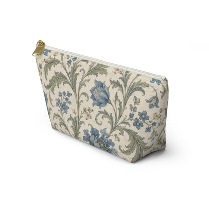 William Morris Floral Blue Makeup Accessory Pouch