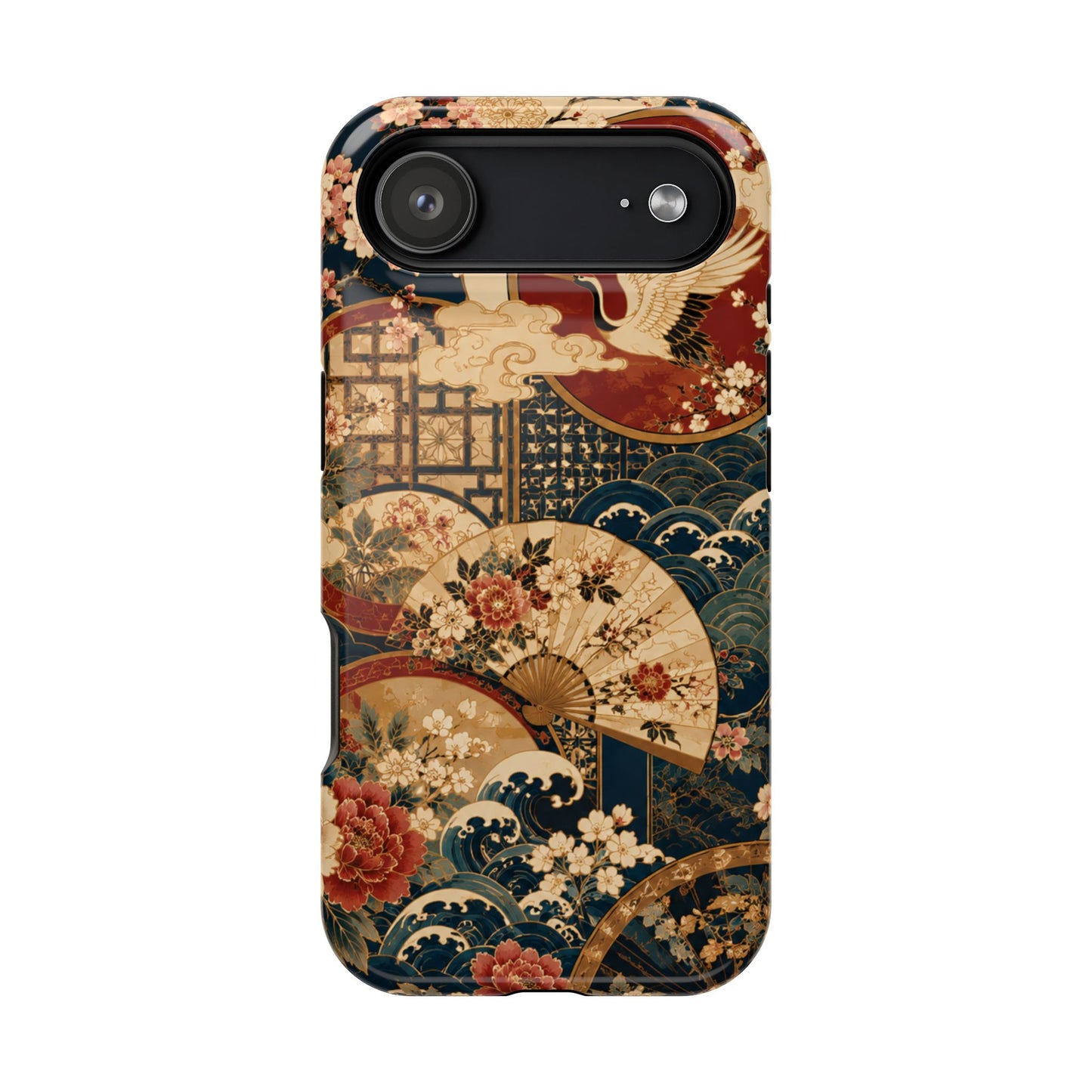 East Asian Floral iPhone Case | Magnetic Impact-Resistant Cases