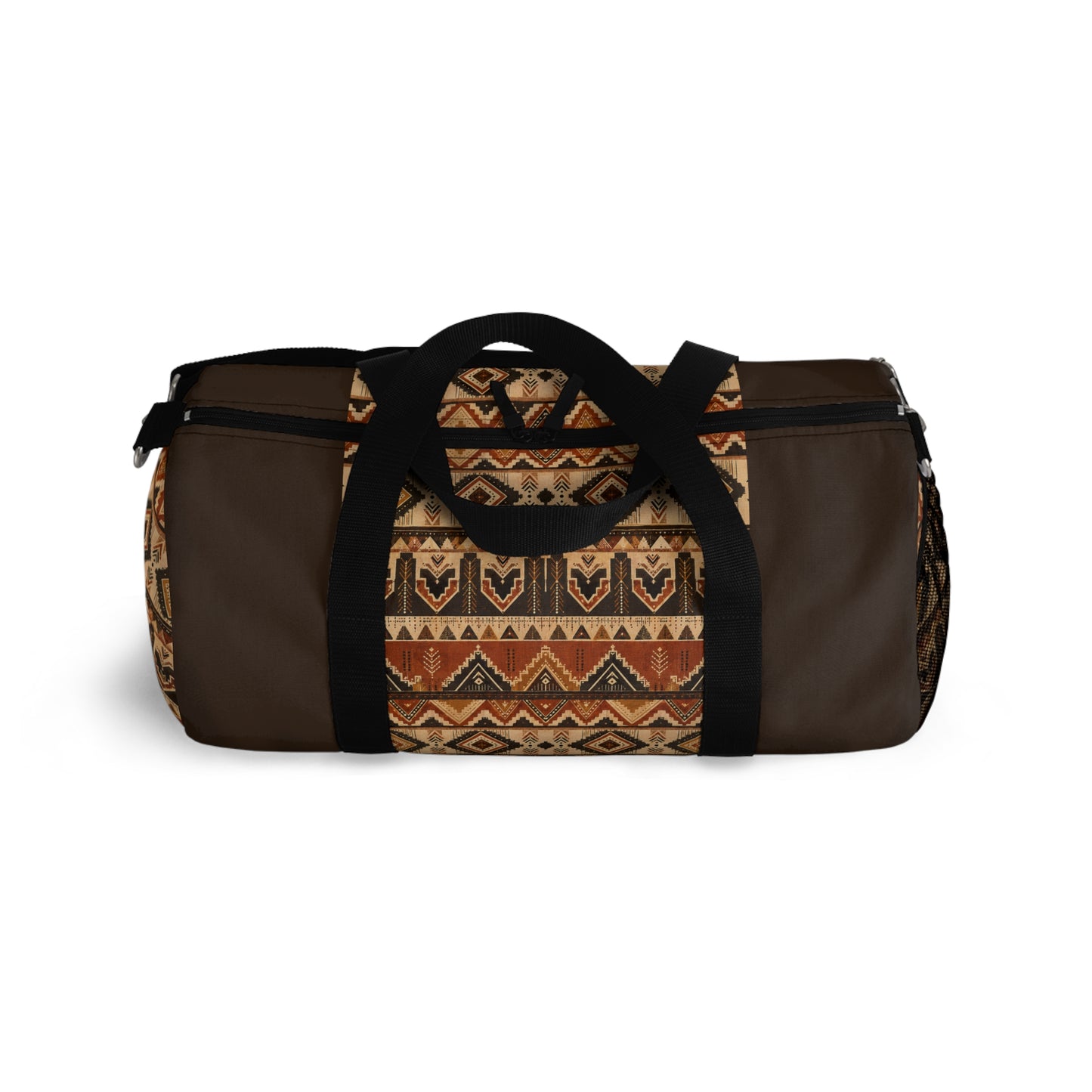 African Tribal Traditional Dark Chocolate Gym Duffel Bag