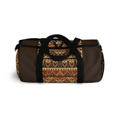 African Tribal Traditional Dark Chocolate Gym Duffel Bag