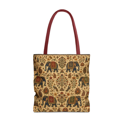 Indian Vintage Traditional Elephant Full Art Tote Bag