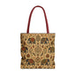 Indian Vintage Traditional Elephant Full Art Tote Bag