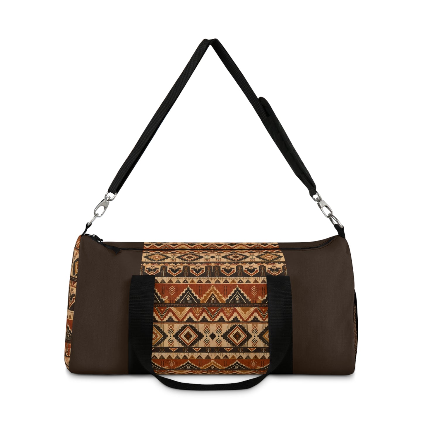 African Tribal Traditional Dark Chocolate Gym Duffel Bag