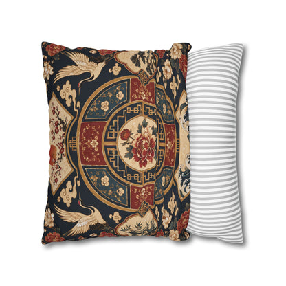 East Asian Oriental Medallion Pillowcase