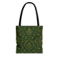 William Morris Damask Floral Forest Green Full Art Tote Bag