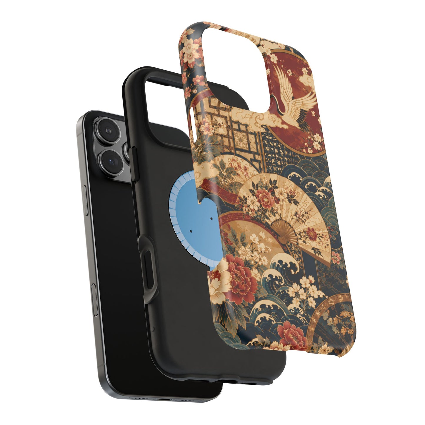 East Asian Floral iPhone Case | Magnetic Impact-Resistant Cases