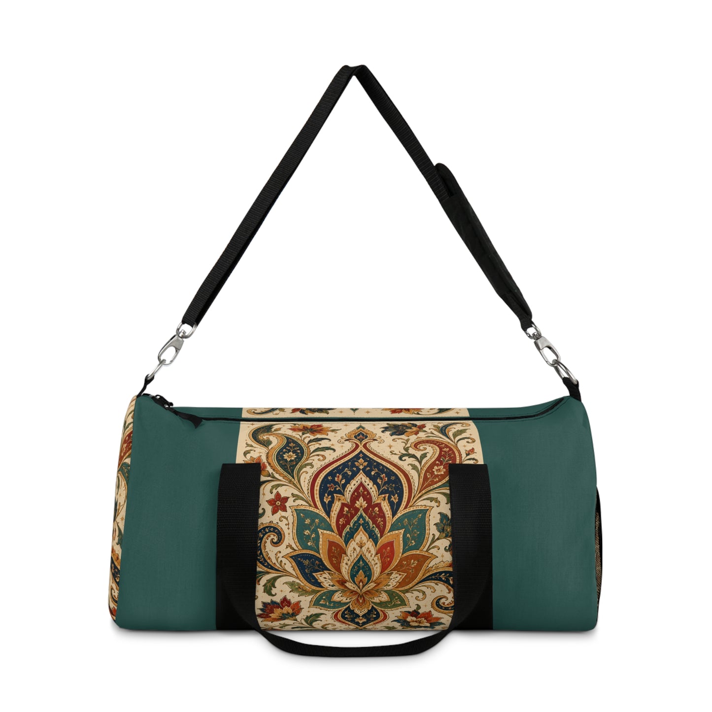 Indian Vintage Indigo Green Bohemian Duffel Gym Bag