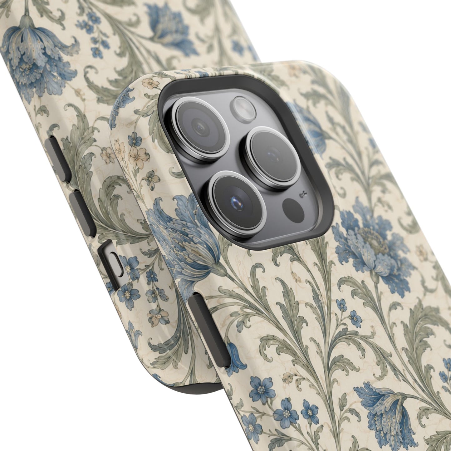 William Morris Floral Blue Magnetic iPhone Cases