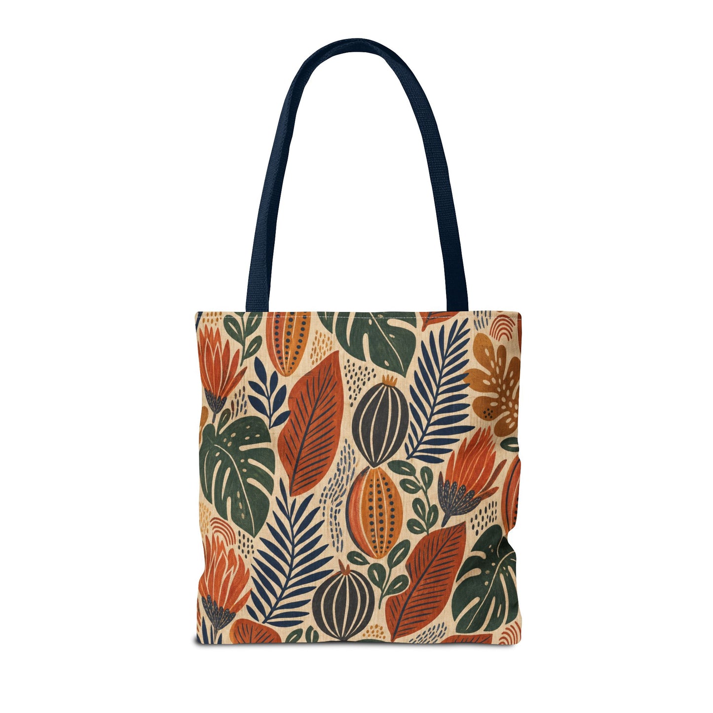 African Tribal Botanical Cacti Leaf Full Art Tote Bag