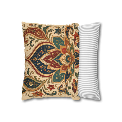 Indian Vintage Paisley Floral Throw Pillow Case Cover