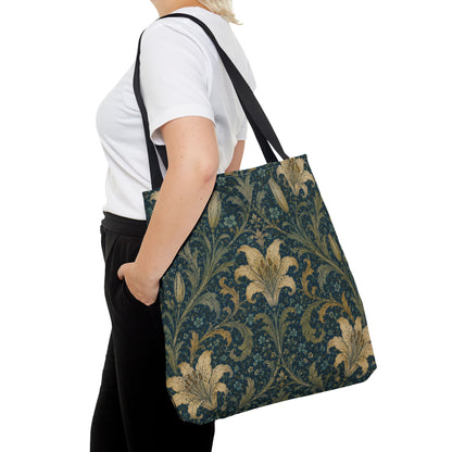 William Morris Damask Floral Full Art Tote Bag