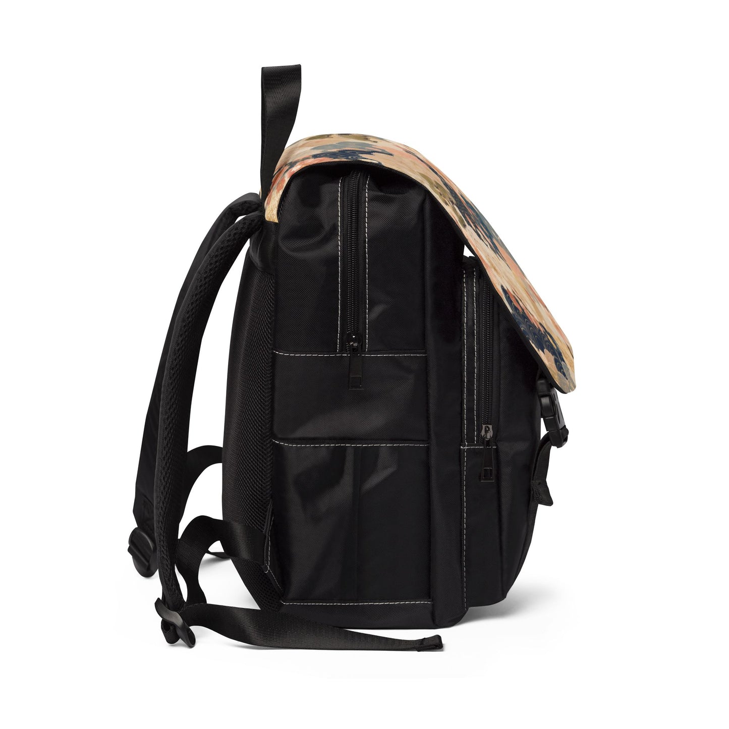 Vintage Japanese Floral Wave Sakura Backpack