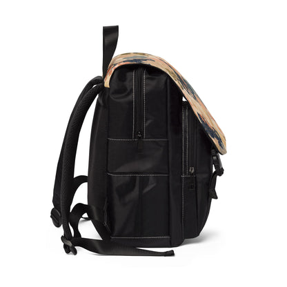 Vintage Japanese Floral Wave Sakura Backpack