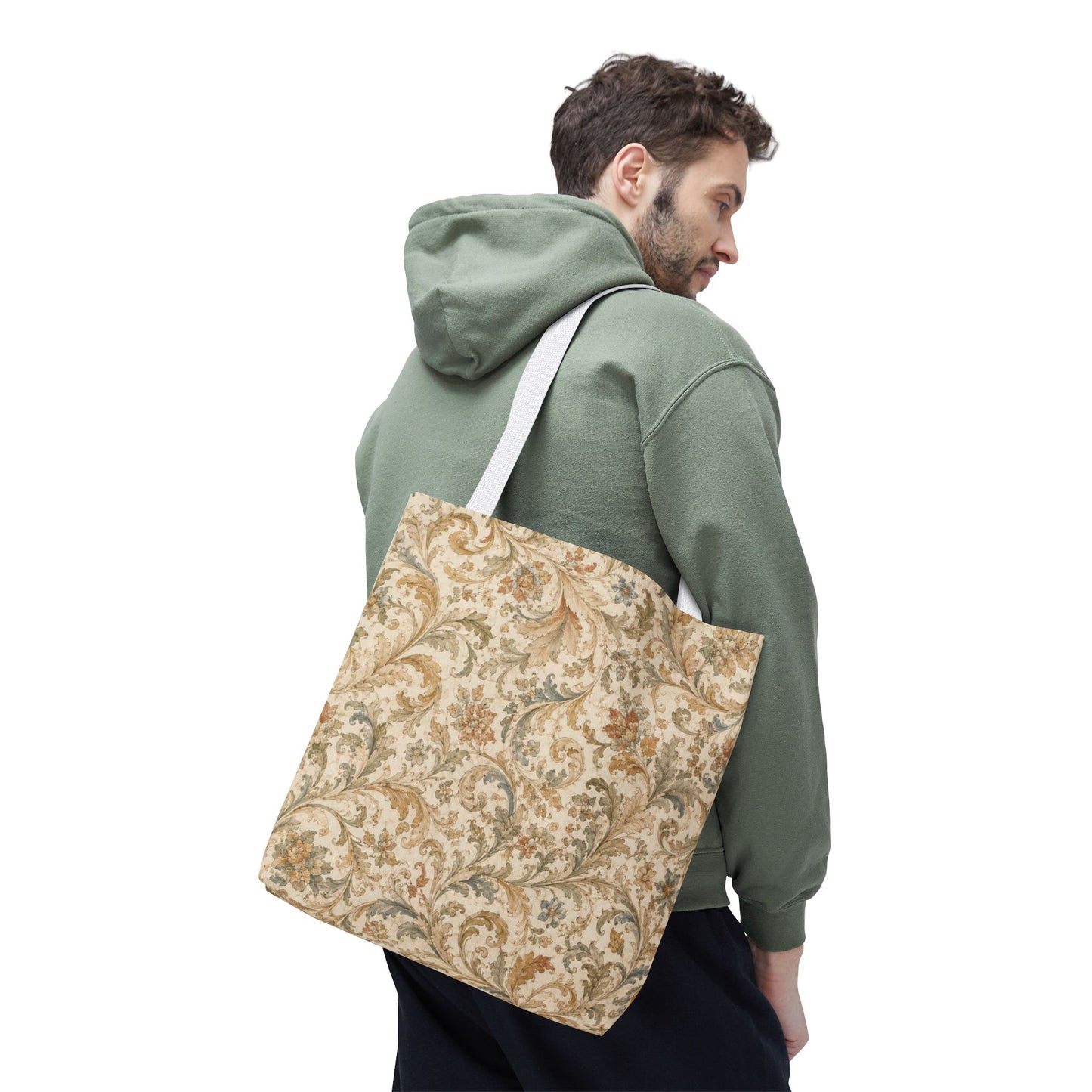 William Morris Floral Scroll Damask Full Art Tote Bag