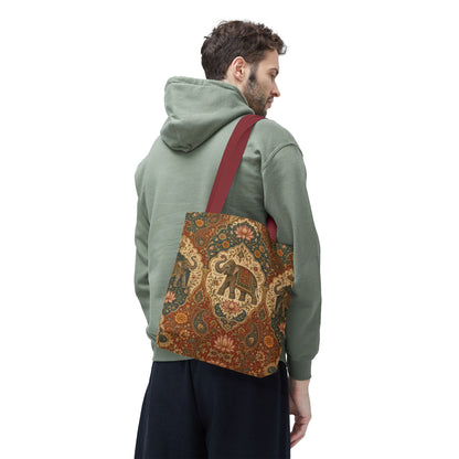Indian Vintage Tapestry Full Art Tote Bag