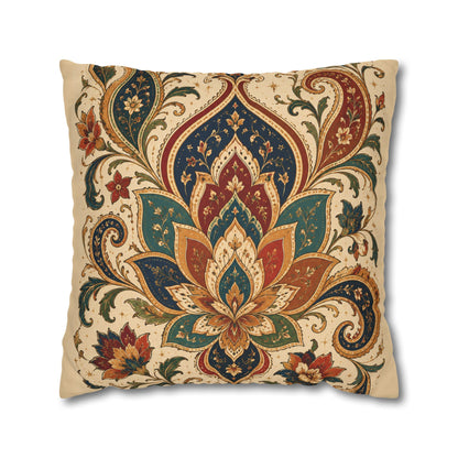 Indian Vintage Paisley Floral Throw Pillow Case Cover