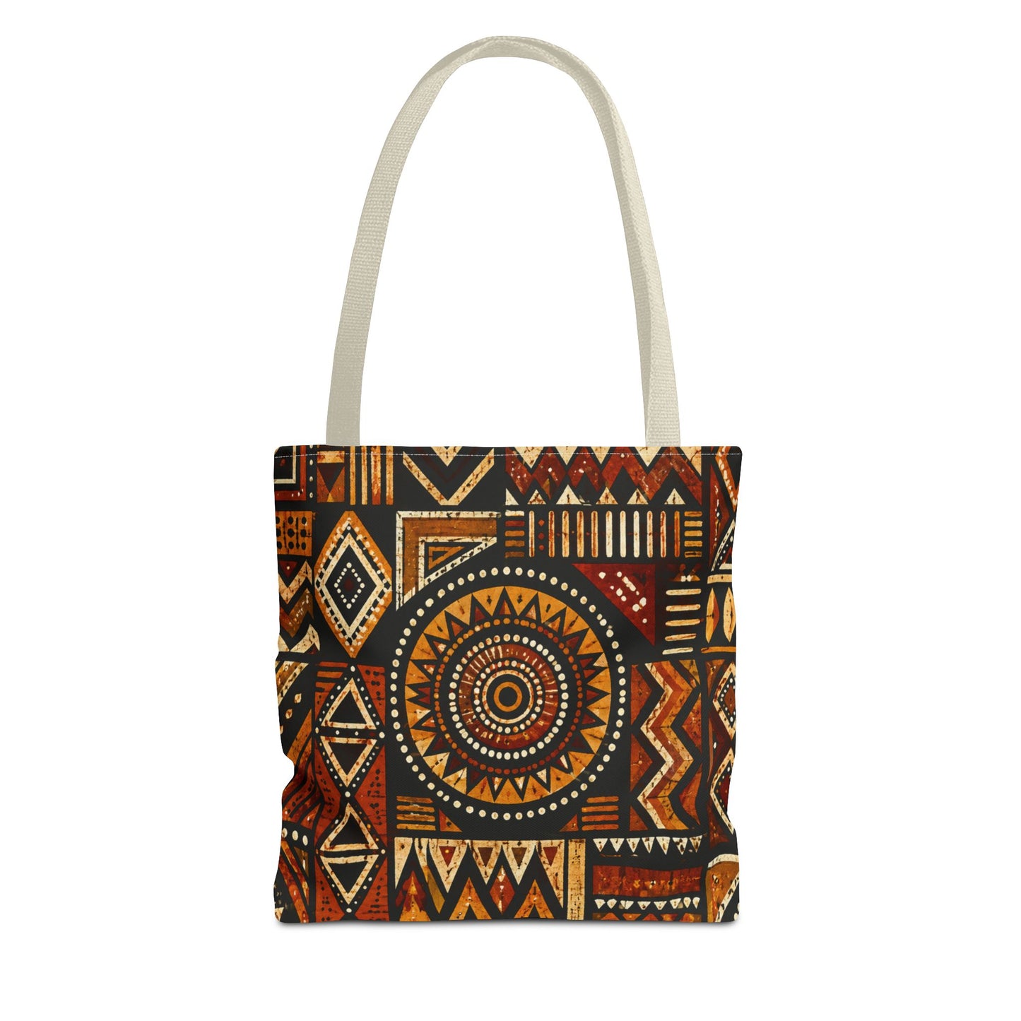 African Tribal Geometric Full Art Tote Bag