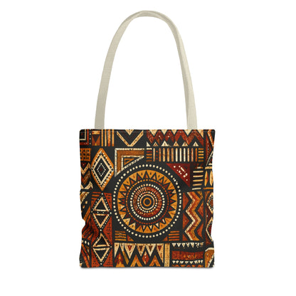 African Tribal Geometric Full Art Tote Bag
