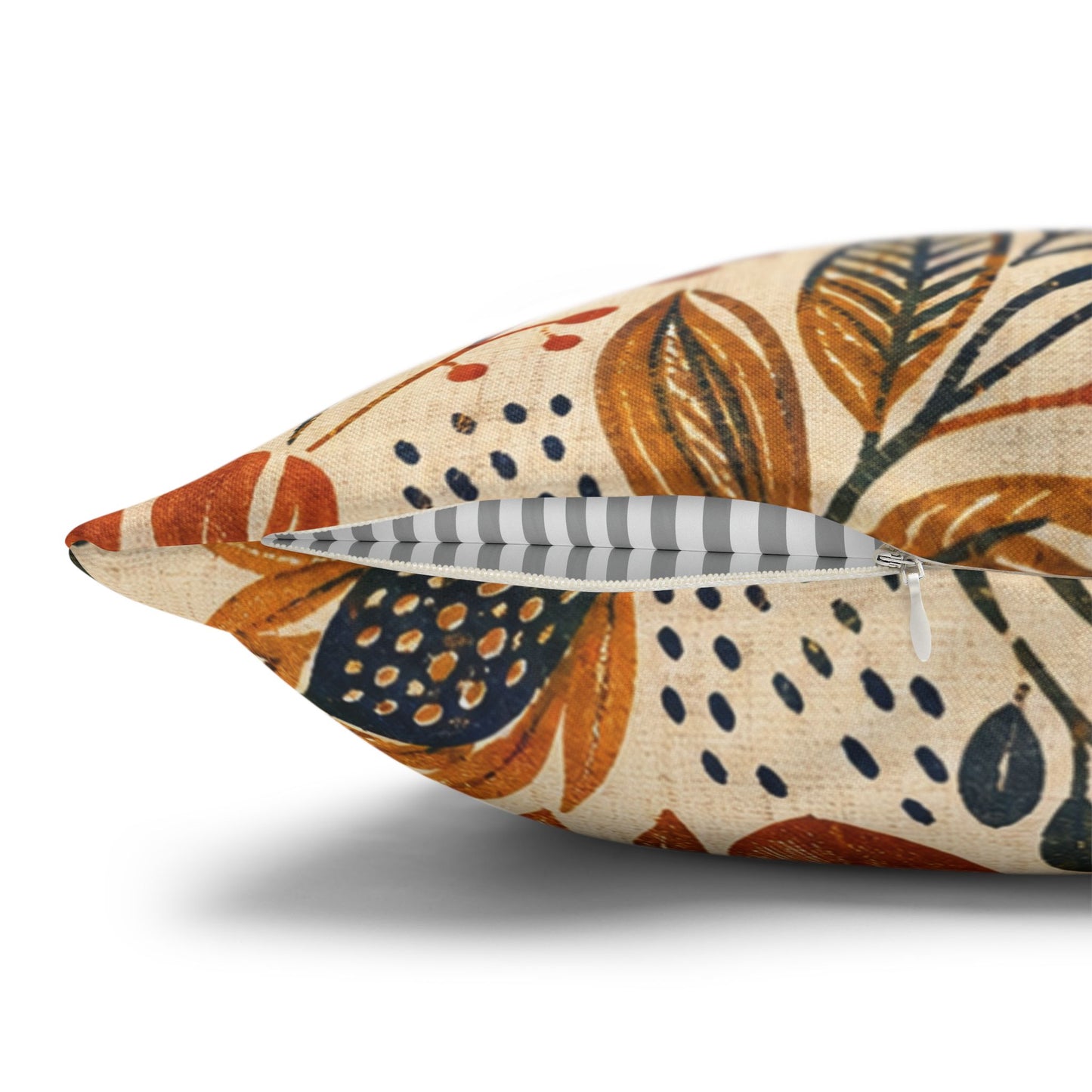 African Tribal Botanical Palm Pillow Case Cover