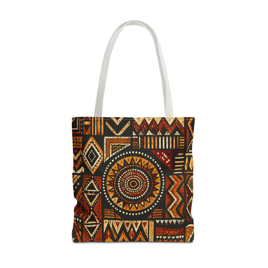 African Tribal Geometric Full Art Tote Bag